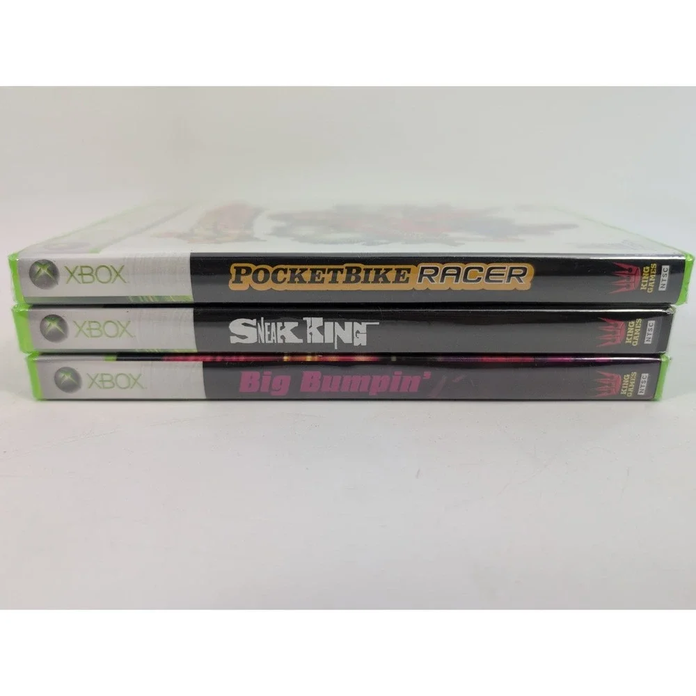 Complete Set Xbox 360 Burger King Games Big Bumpin Pocketbike Sneak King - New